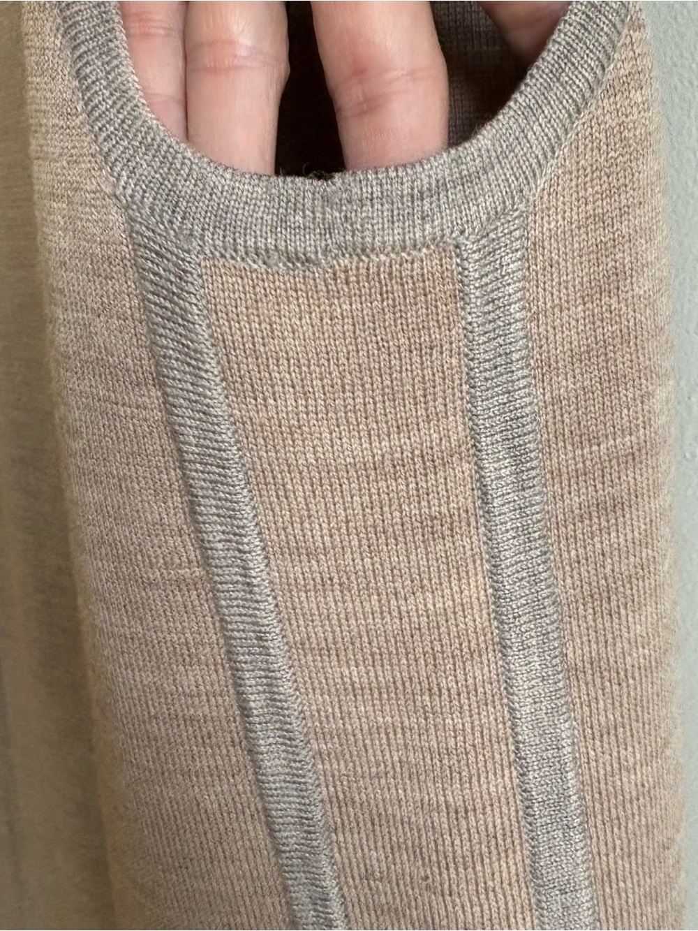 J. McLaughlin Wool Vest Extra Small Mid Length Wool Brown Jacket Open Front NWT - Picture 6 of 16